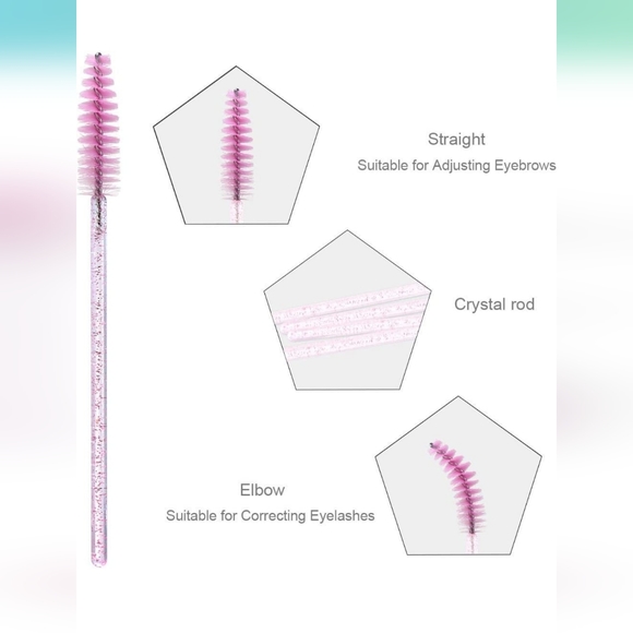Set of 10 Eyelash & Eyebrow Brushes - Picture 3 of 5